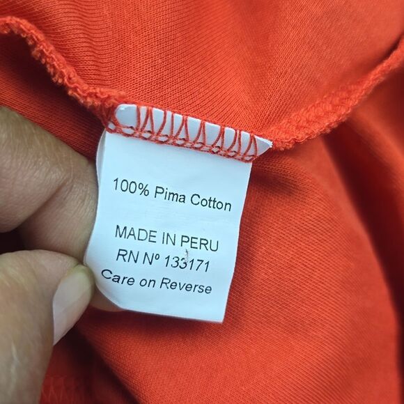 Planet by Lauren Red Hanky Asymmetrical Handkerchief Midi Dress Size 4-8 - Picture 6 of 7